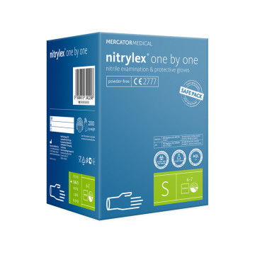 Guanti nitrile nitrylex classic one by one - piccoli - conf. 200 pz.