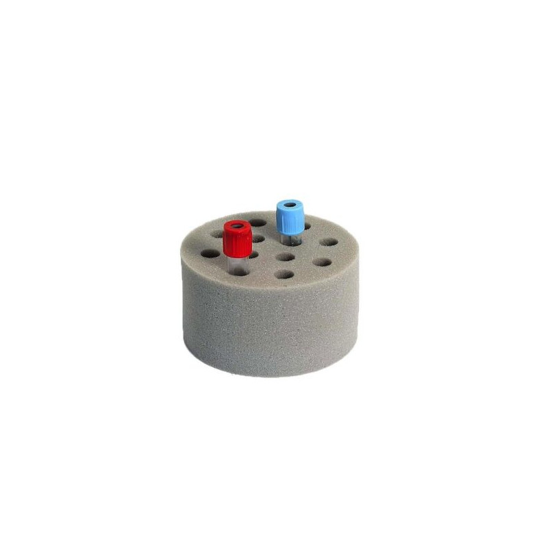 Spugna assorbente per contenere 12 provette Spugna assorbente per contenere 12 provette