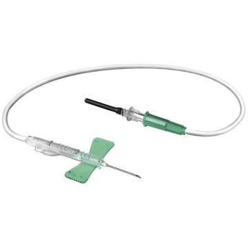 Aghi a farfalla di sicurezza VacuMirage Smartsafe G21 con adattatore Luer preassemblato - tubo 18 cm - conf.50 pz.