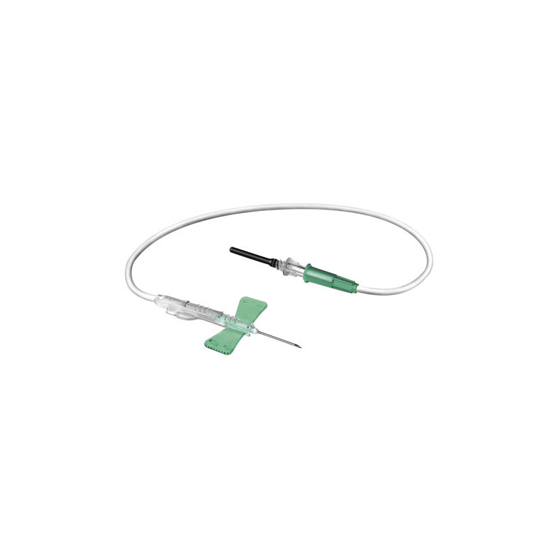 Aghi a farfalla di sicurezza VacuMirage Smartsafe G21 con adattatore Luer preassemblato - tubo 18 cm - conf.50 pz. Aghi a farfalla di sicurezza VacuMirage Smartsafe G21 con adattatore Luer preassemblato - tubo 18 cm - conf.50 pz.