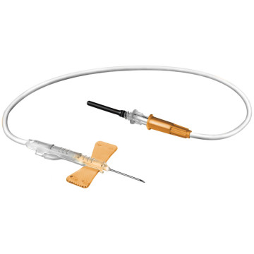 Aghi a farfalla di sicurezza VacuMirage Smartsafe G25 con adattatore Luer preassemblato - tubo 30 cm - conf.50 pz.