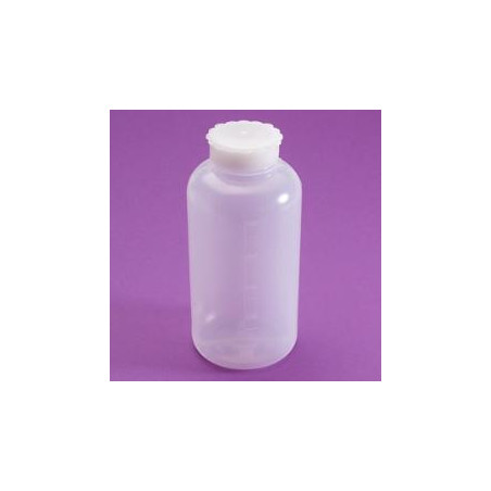 Bottiglia graduata collo largo in LDPE, con guarnizione di tenuta 500 ml confezione 85 pz