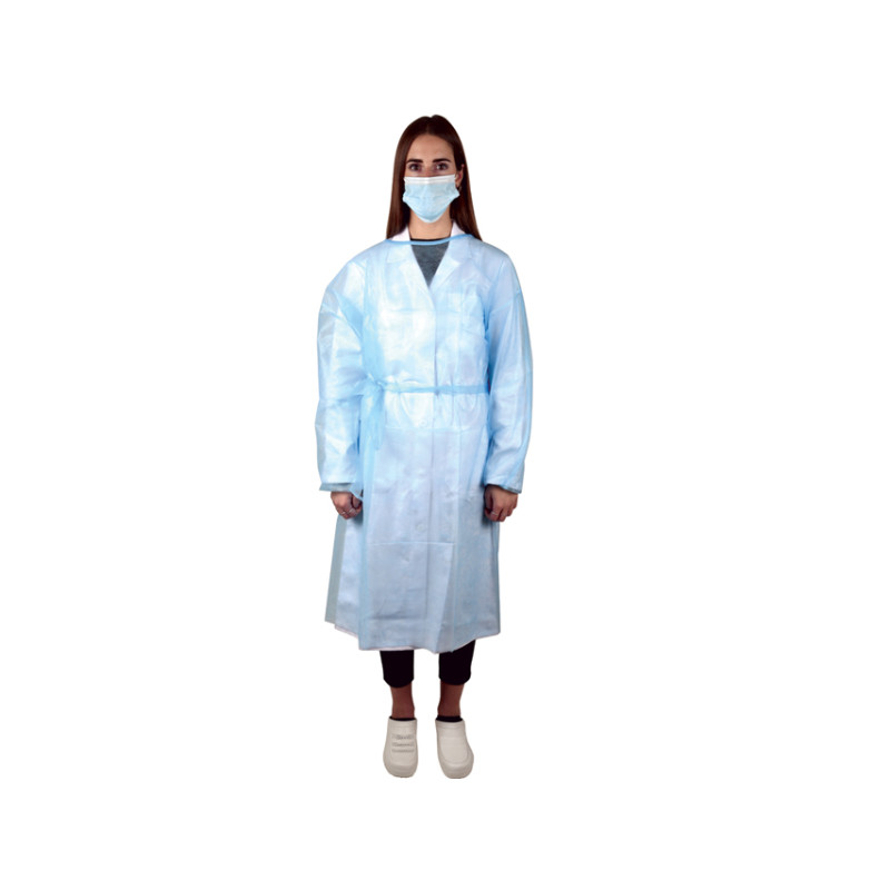 CAMICI MONOUSO IMPERMEABILI 25 g - Tg. M - Conf.100 pz. CAMICI MONOUSO IMPERMEABILI 25 g - Tg. M - Conf.100 pz.