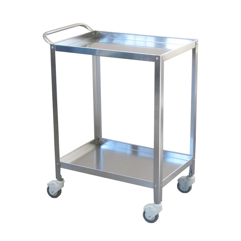 Carrello Inox 2 piani bordati 60x40x75h Carrello Inox 2 piani bordati 60x40x75h