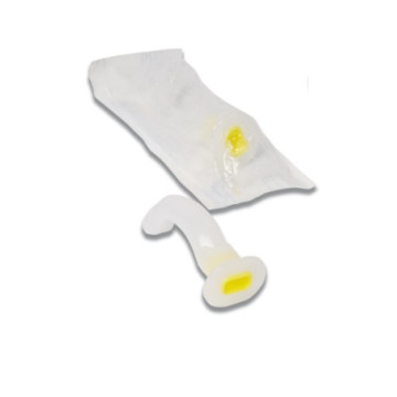Cannula di Guedel sterile (CAL.4) gialla - lungh.90 mm - conf.singola sterile