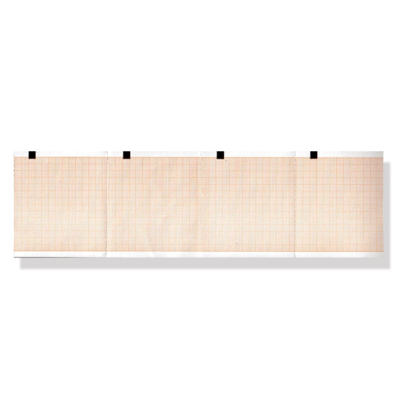 Carta termica ECG 80x70 mm - pacco griglia arancio conf. 20 pacchi Carta termica ECG 80x70 mm - pacco griglia arancio conf. 20 pacchi