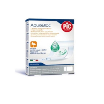 Cerotti Aquabloc PIC sterili 15x10 cm con antibatterico - Conf.5 pz.