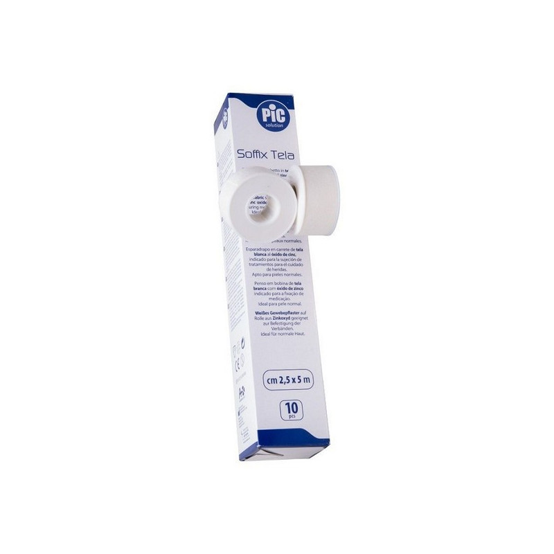 Cerotto Pic Soffix tela - cm2,5x5mt - Conf.10 pz. Cerotto Pic Soffix tela - cm2,5x5mt - Conf.10 pz.