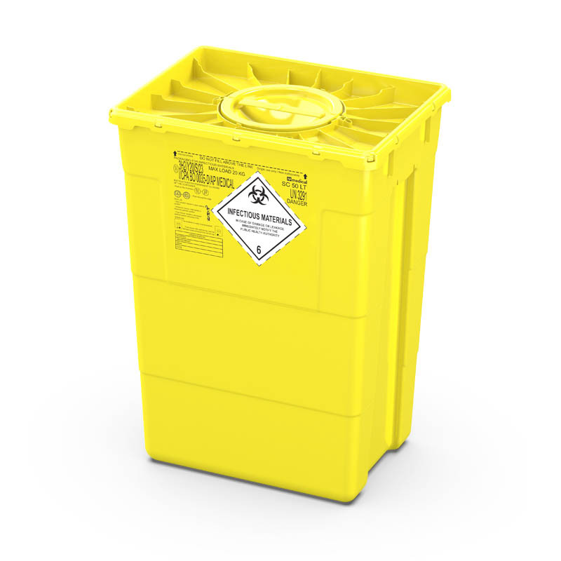 CONTENITORE RIFIUTI 50 litri - tappo doppio CONTENITORE RIFIUTI 50 litri - tappo doppio
