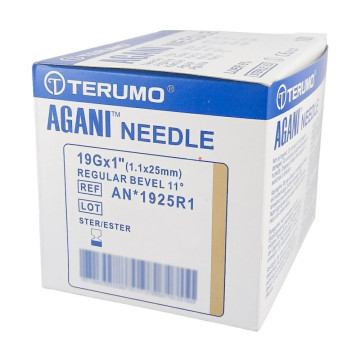 AGANI Aghi ipodermici - 19G×1" - 1,1 × 25 mm - avorio - conf.100 pz.