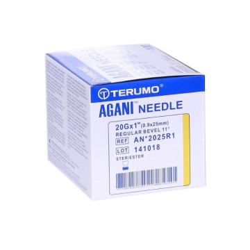 AGANI Aghi ipodermici - 20G×1" - 0,9 × 25 mm - giallo - conf.100 pz.