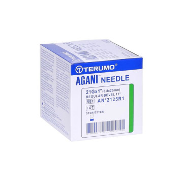 AGANI Aghi ipodermici - 21G×1" - 0,8 × 25 mm - verde - conf.100 pz.