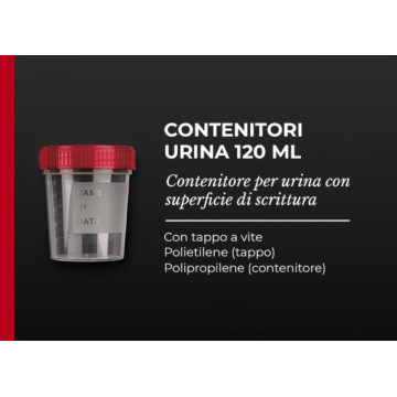 Contenitore urina 120 ml pp - Conf.singola - Conf.250 pz.