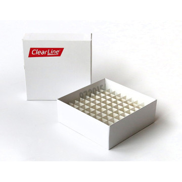 CRYOBOITE CLEARLINE CARTONE IDROFOB 133X133X50MM 81 CRYOTUBI