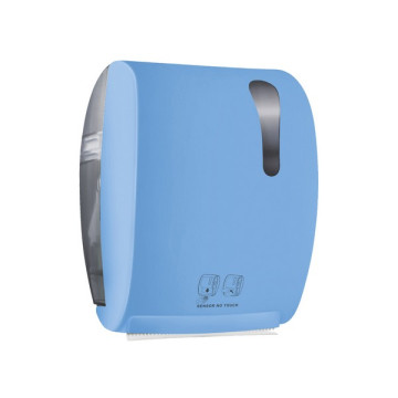 Dispenser ELETTRONICO per rotolo carta asciugamani - ADVAN 875 - Azzurro