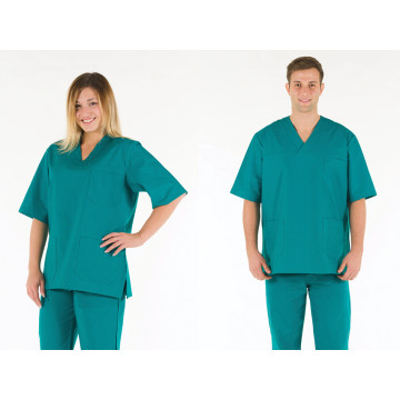 Divisa Ospedaliera Unisex VERDE TG.52 COMPLETA manica corta