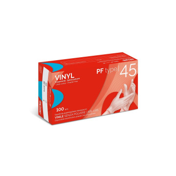 Guanti VINYL PF Type 45 in vinile senza polvere - L - conf.100 pz.