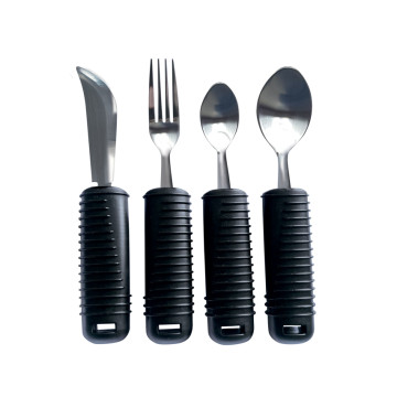 KIT POSATE per Disabili (forchetta, coltello, cucchiaio piccolo e grande)