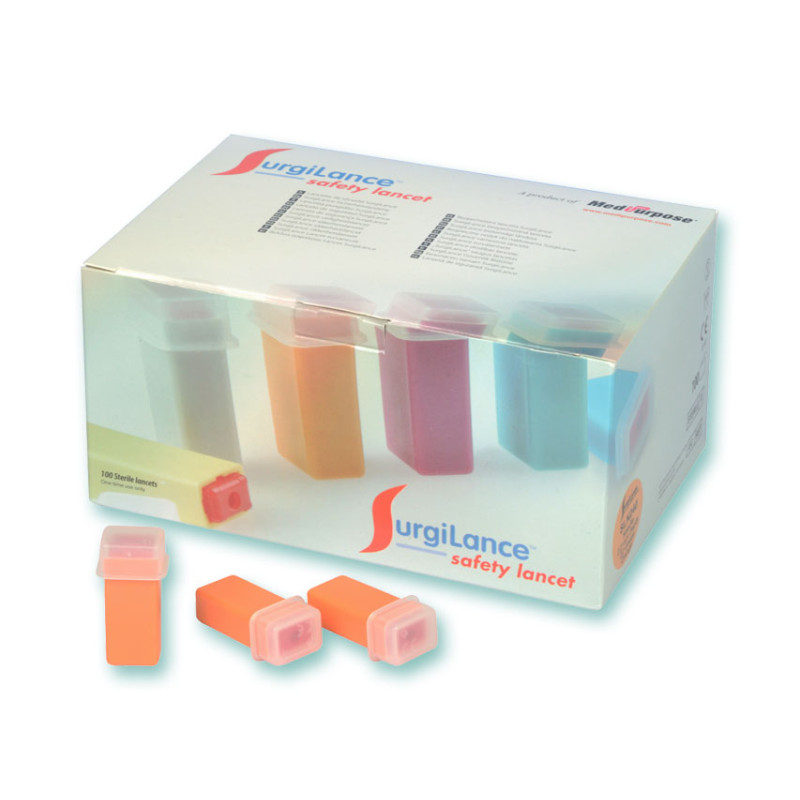 LANCETTE DI SICUREZZA 22G - ad ago automatico conf. 100 pz. LANCETTE DI SICUREZZA 22G - ad ago automatico conf. 100 pz.
