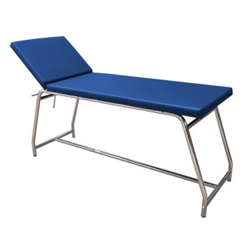 LETTINO DA VISITA - portata 120 kg, cromato - materasso beige