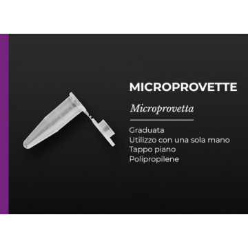 Microprovetta conica 1,5ml neutra CF/500