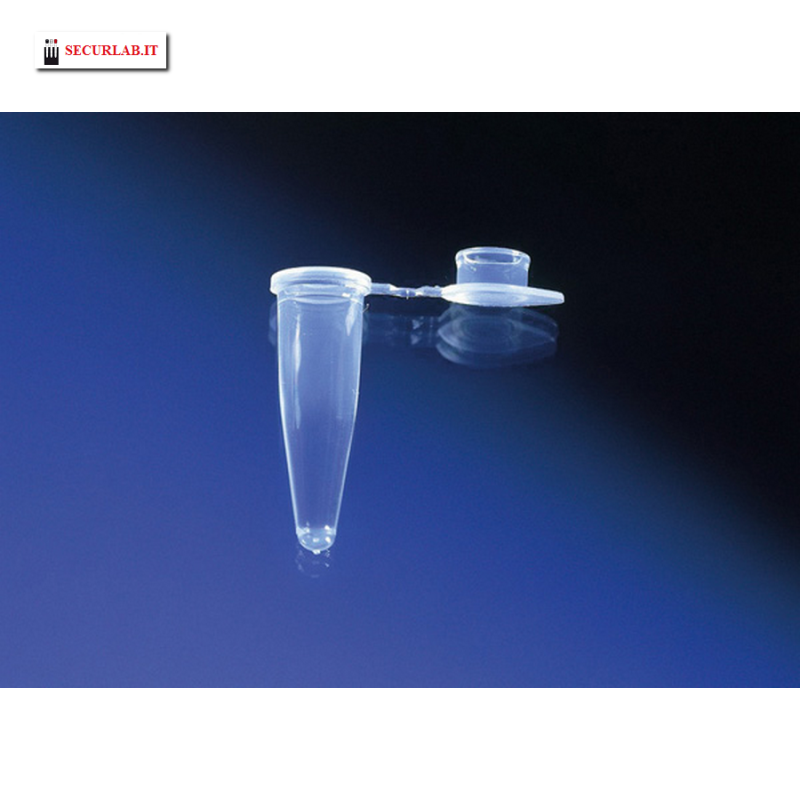 Microtubo PCR individuale 0,5 ml colore naturale Treff - Conf.500 Microtubo PCR individuale 0,5 ml colore naturale Treff - Conf.500