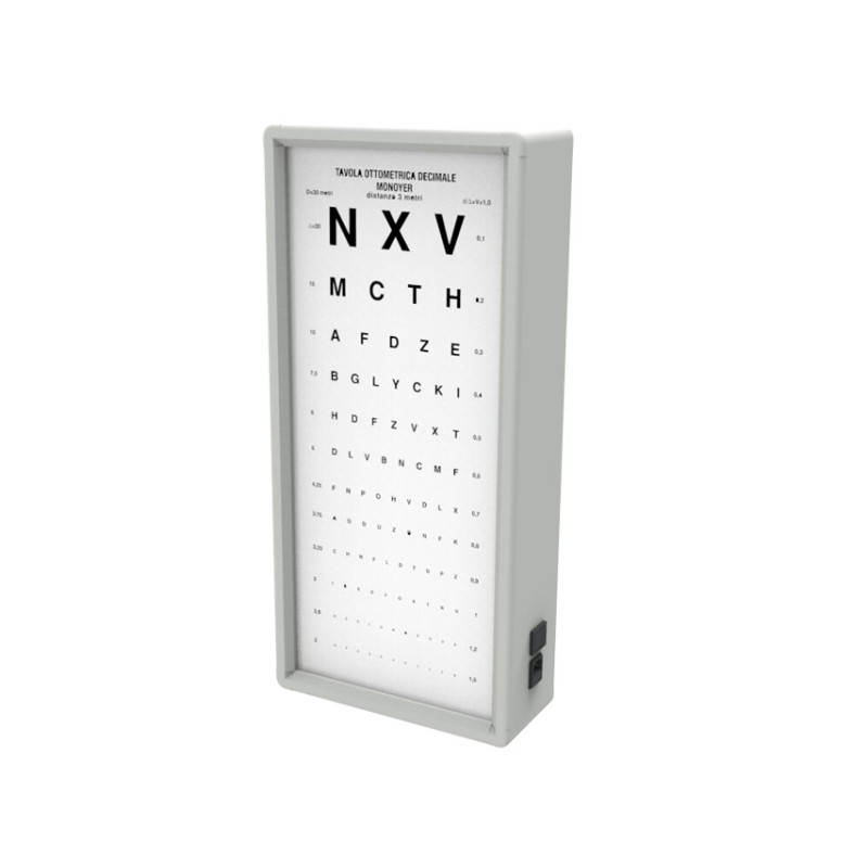 OTTOTIPO LUMINOSO MONOYER - 3 metri OTTOTIPO LUMINOSO MONOYER - 3 metri