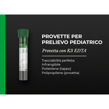 Provetta 12x56 mm K3 edta - 1 ml CF/1500