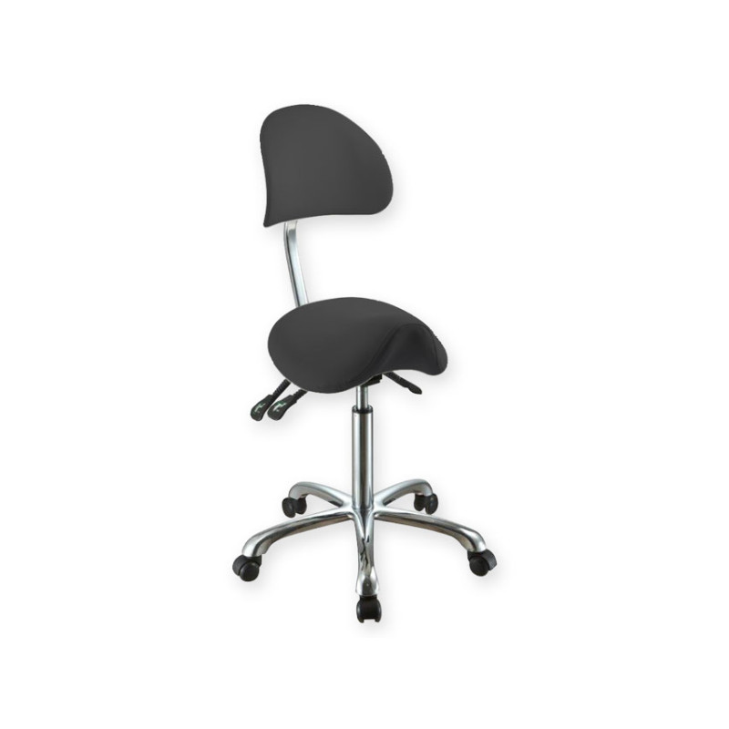 SGABELLO ERGONOMICO con schienale - nero SGABELLO ERGONOMICO con schienale - nero