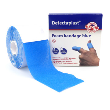 Soft next bendaggio coesivo 6X100 cm - colore blu - ideale per Haccp