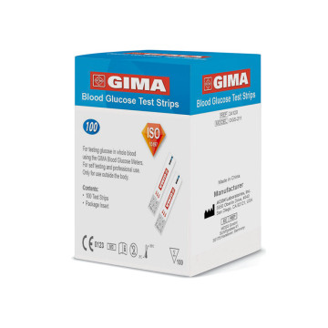 STRISCE GLUCOSIO per GLUCOMETRO GIMA - Conf.100 pz.