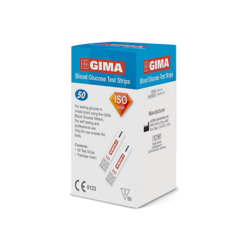 Strisce glucosio per glucometro Gima - conf.50 pz.
