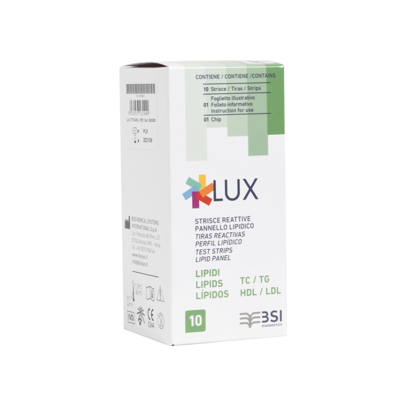 STRISCE PER PROFILO LIPIDICO per codice 23983 - Conf.10 pz. STRISCE PER PROFILO LIPIDICO per codice 23983 - Conf.10 pz.