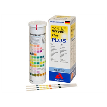 Strisce urine Combi Screen Sys Plus11 parametri - protezione da acido ascorbico - Conf.100 strisce
