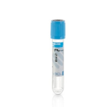 Vacumed® provetta sottovuoto 13×75 mm con Sodio Citrato 3,8% x 3,6 ml di sangue per coagulazione, tappo azzurro, sterile CF/100