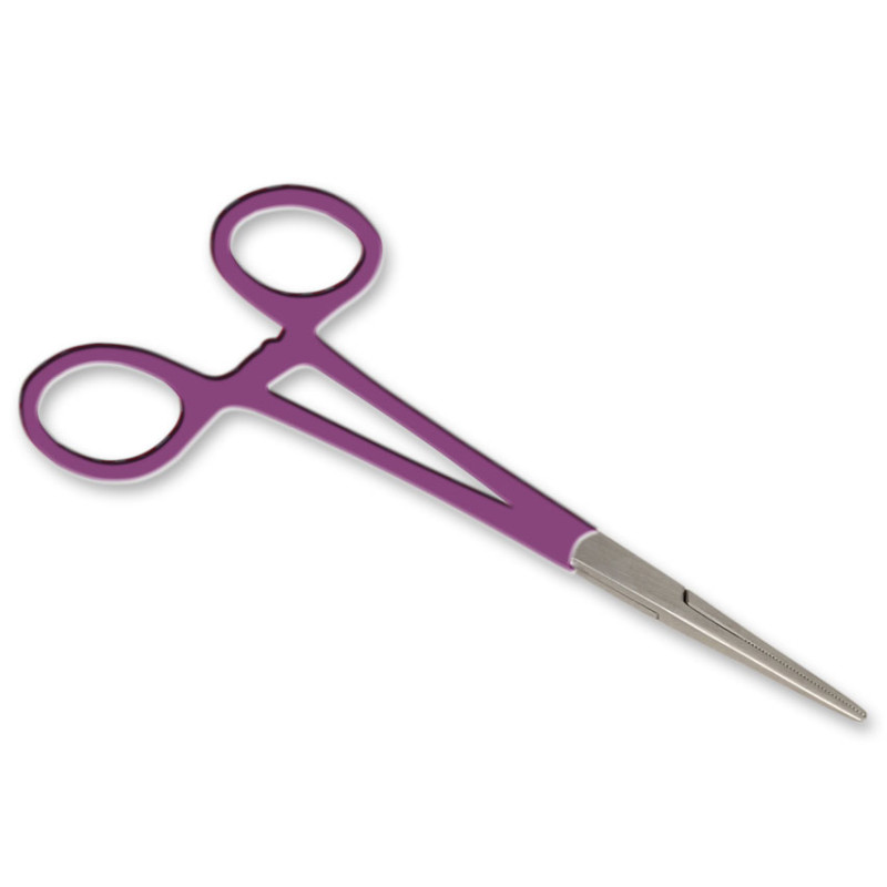 Pinza emostatica Kelly-Rankin retta - anelli viola - 16 cm Pinza emostatica Kelly-Rankin retta - anelli viola - 16 cm