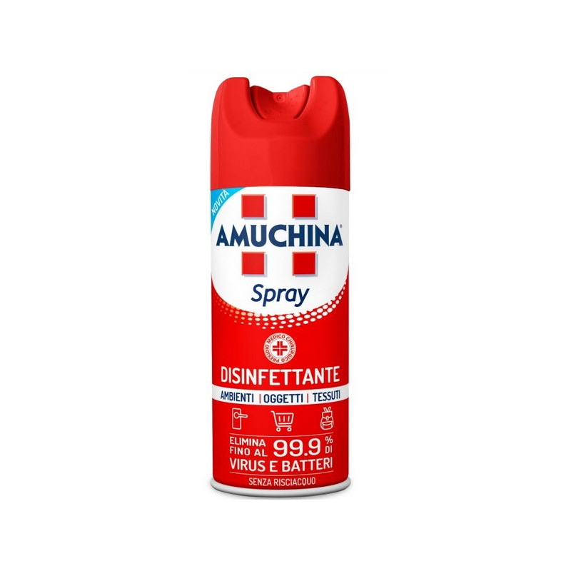 Amuchina Spray Disinfettante Virucida Battericida e Fungicida per ambienti oggetti e tessuti - 400 ml