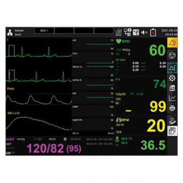 MONITOR GIMA BM3 PRO - SpO2+ECG+NIBP+TEMP+RESP