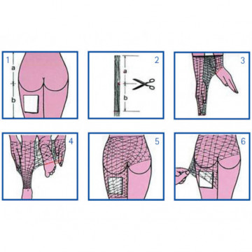 RETE TUBOLARE ELASTICA - calibro 7 per bacino