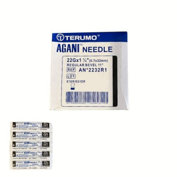 Aghi ipodermici Terumo Agani 22Gx1 1/4" - 0,7x32mm - AN*2232R1 - nero - sterili conf. 100 pz