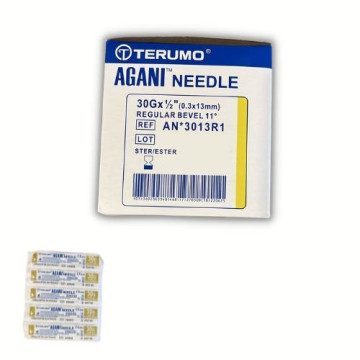 Aghi ipodermici Terumo Agani 30Gx1/2" - 0,3x13mm - AN*3013R1 - giallo- sterili conf. 100 pz