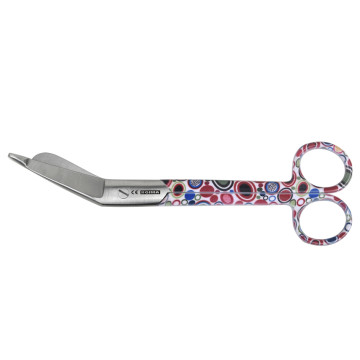 Forbici in acciaio inox per bende - fantasia bolle - 18 cm - 1 pz.