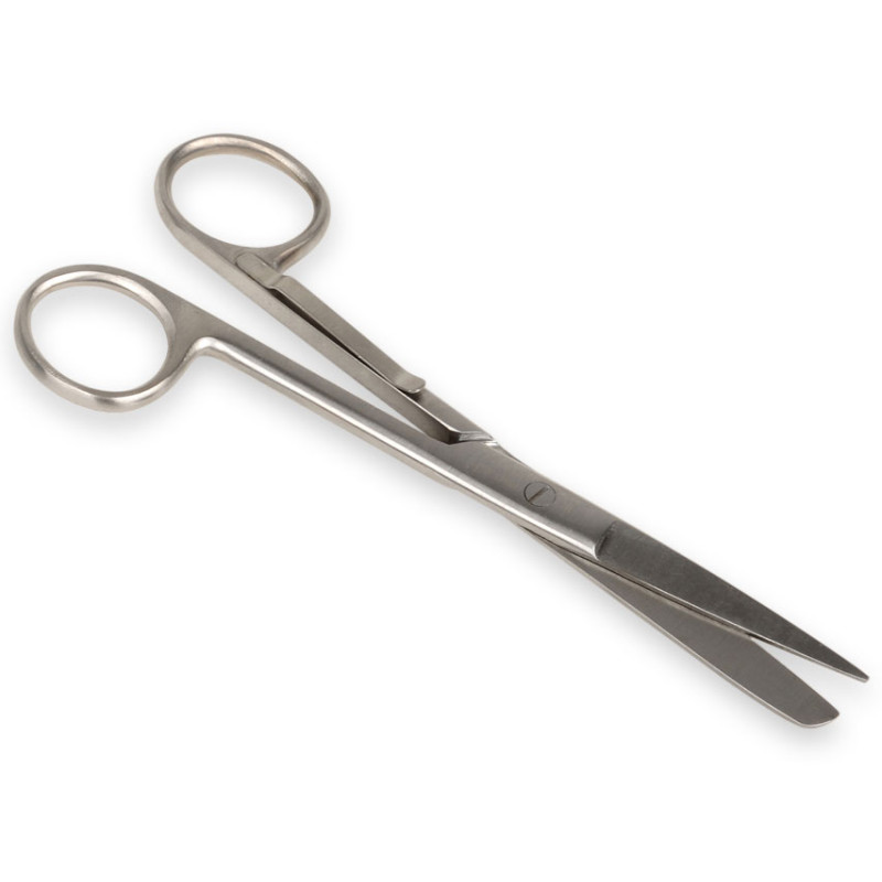 Forbici rette punte alterne con clip - 14 cm - 1 pz. Forbici rette punte alterne con clip - 14 cm - 1 pz.