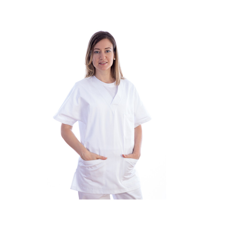 Casacca - cotone/poliestere - unisex - taglia xl bianca - 1 pz. Casacca - cotone/poliestere - unisex - taglia xl bianca - 1 pz.