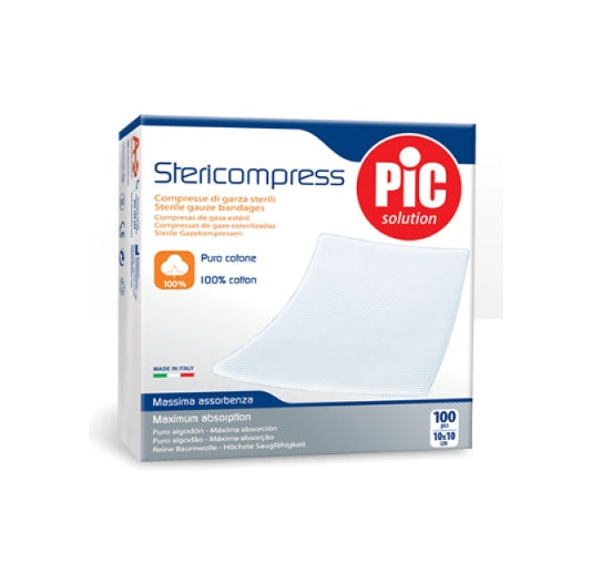 Compresse di garza idrofila in cotone Pic Stericompress