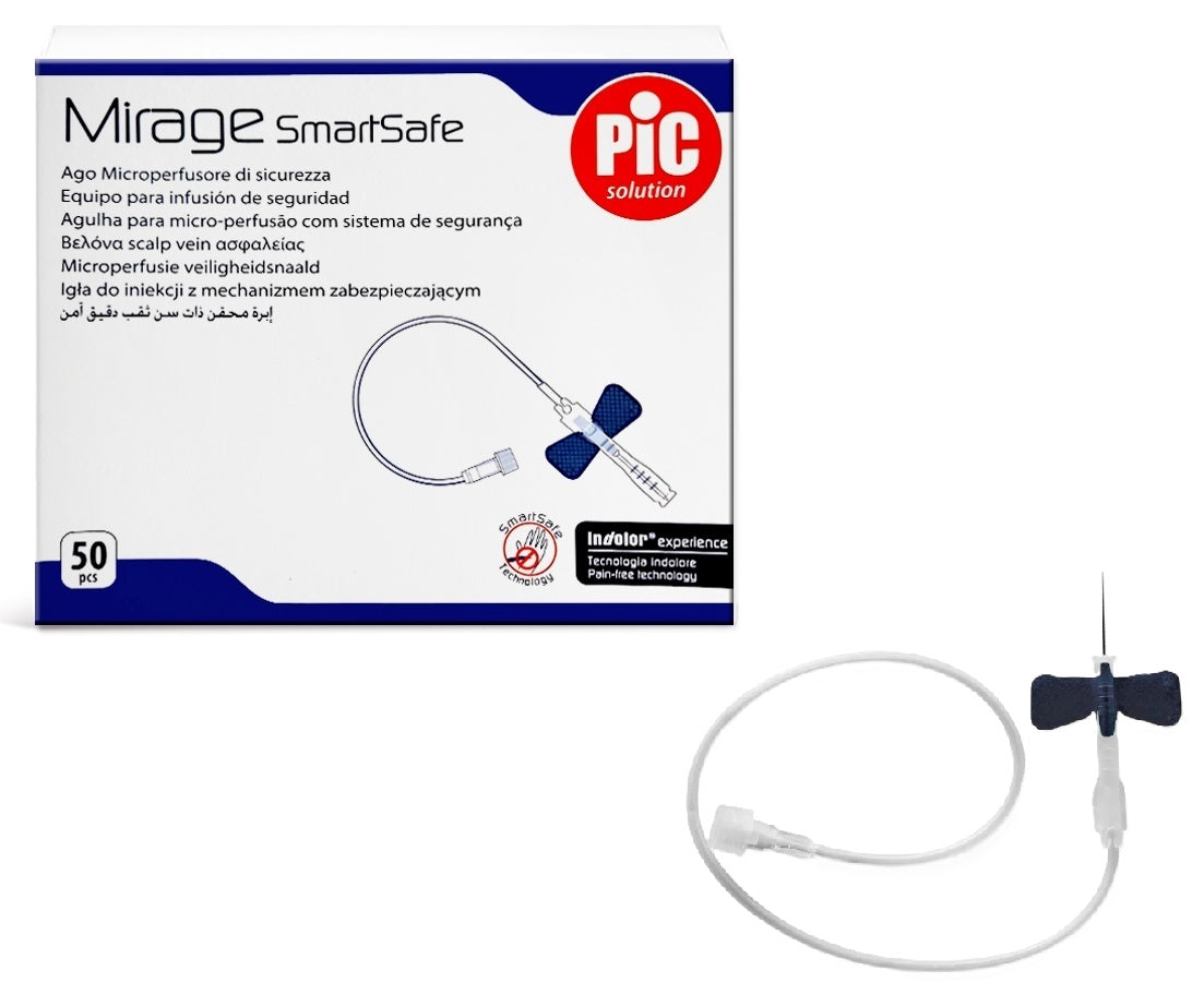 PIC Mirage SmartSafe aiguilles microperfuseuses avec système de sécurité