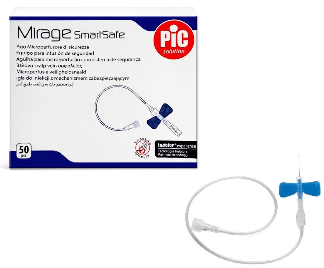 PIC Mirage SmartSafe aiguilles microperfuseuses avec système de sécurité