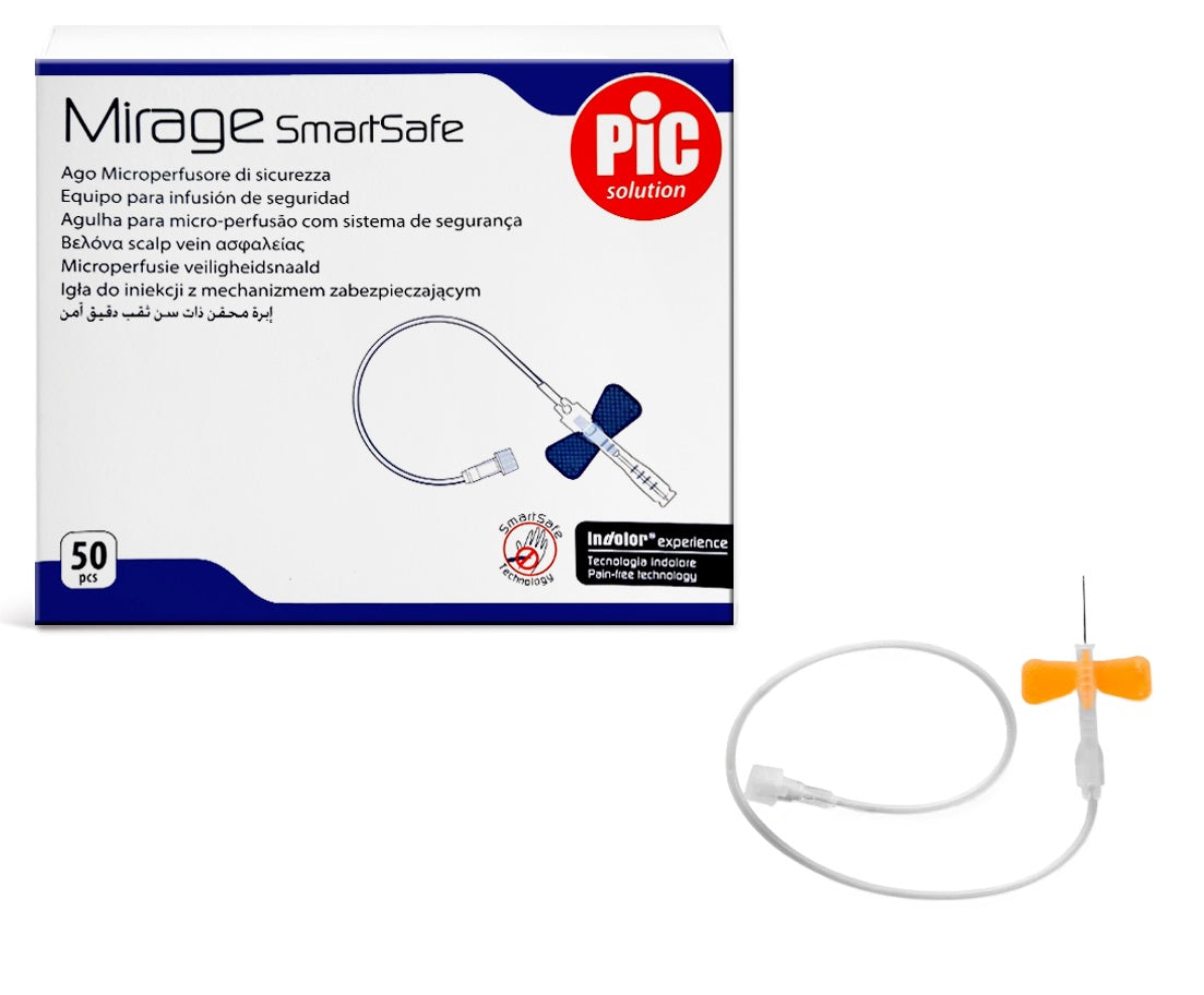 PIC Mirage SmartSafe aiguilles microperfuseuses avec système de sécurité