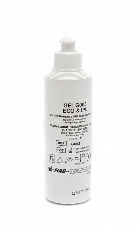 Gel trasparente per Ultrasuoni G008 - Formato 260 ml