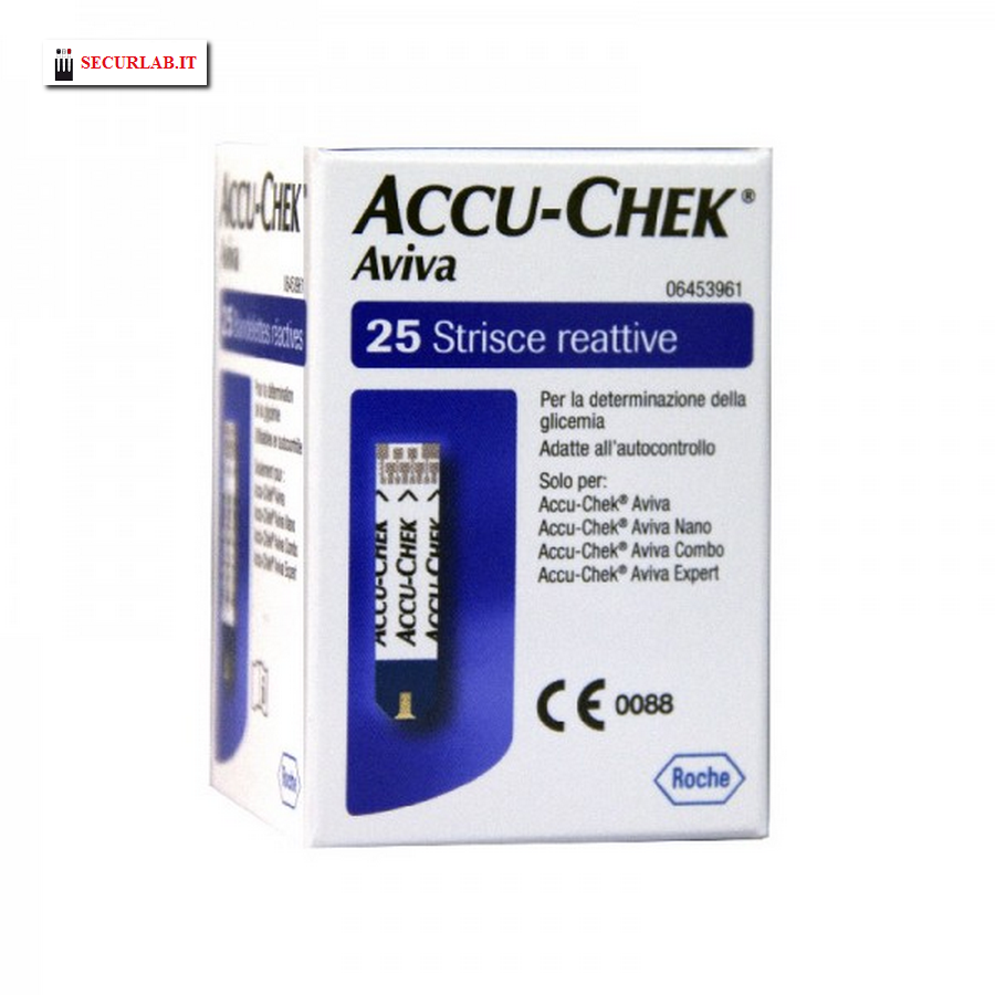 Strisce glicemia Accu-Chek Aviva  - Conf.25 strisce reattive